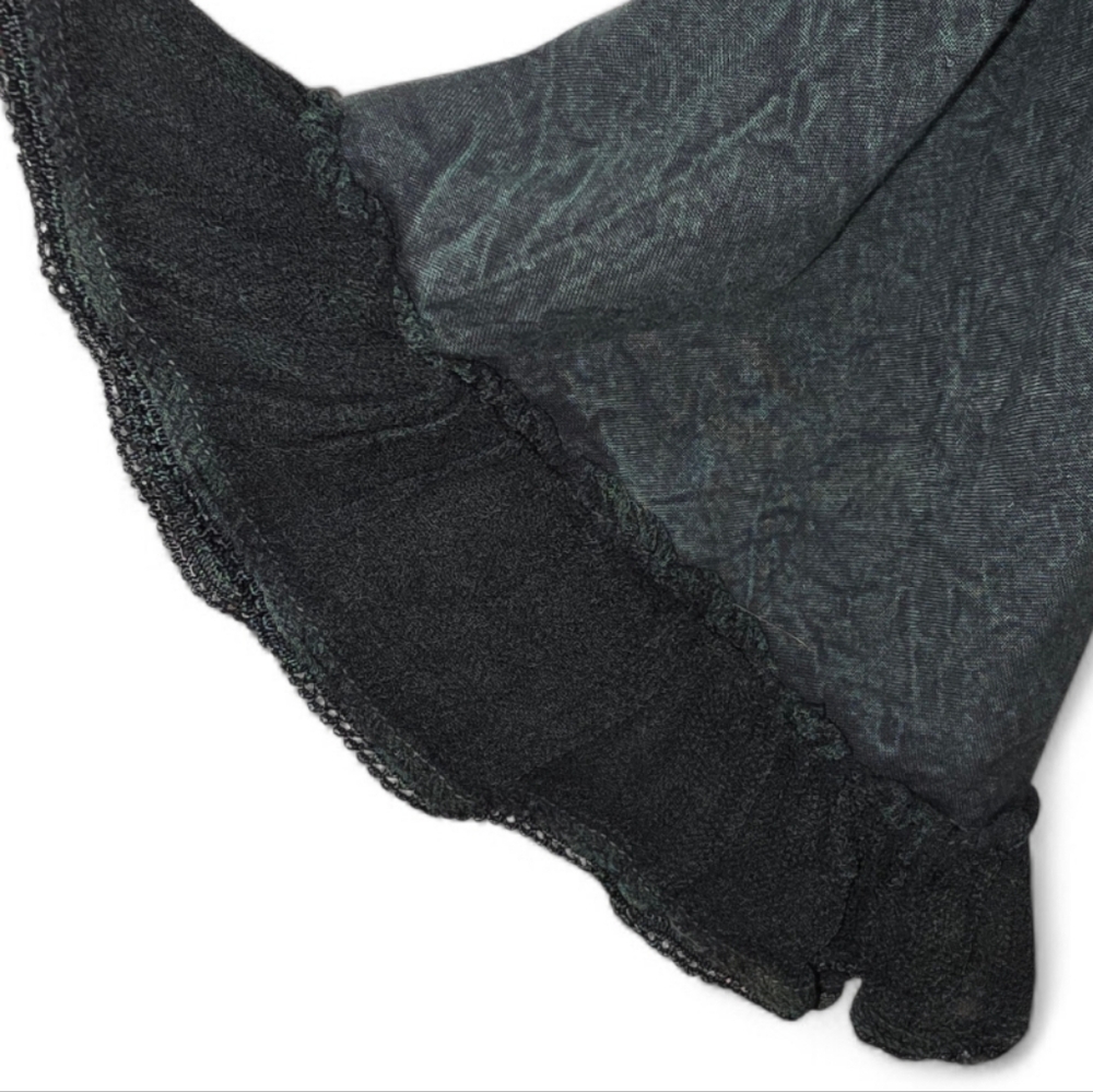 Velvet Embroidered Button-Up Top - Picture 6 of 11
